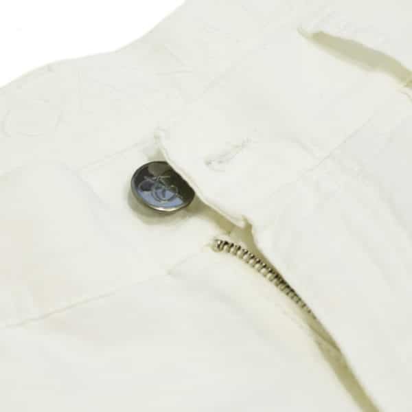 Canali white jean back detail