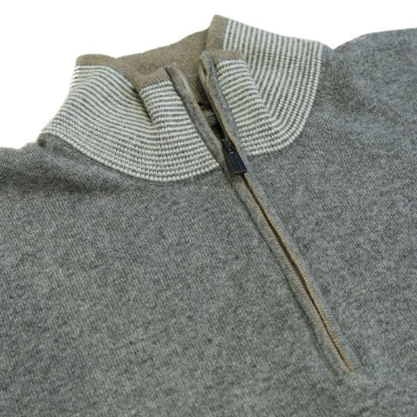 Codice Sweater half zip grey 1