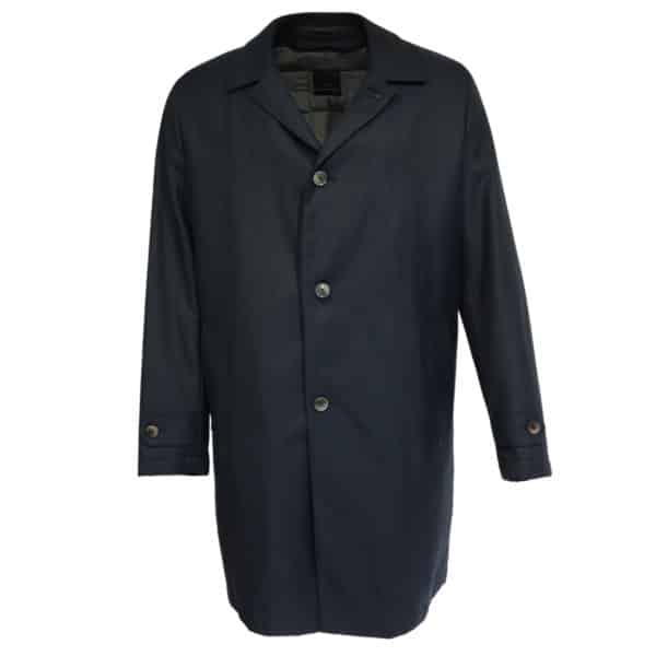 Eduard Dressler navy raincoat front