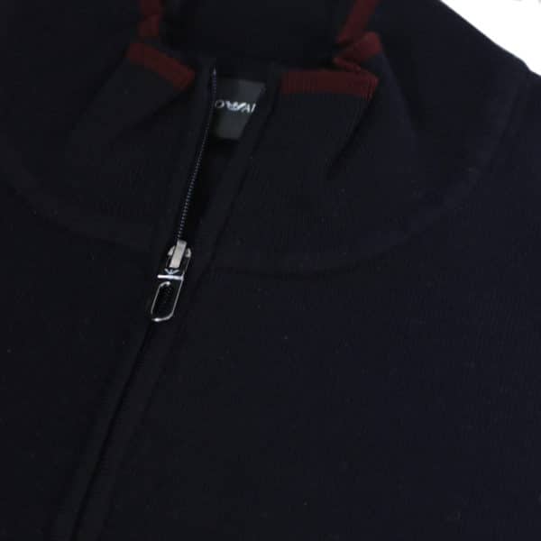 Emporio Armani half zip jumper navy half zip