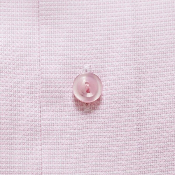 Eton Contemporary Fit Woven Textured Twill Pink Shirt fabric