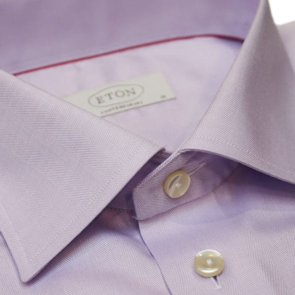 Eton shirt herringbone twill french cuff collar2