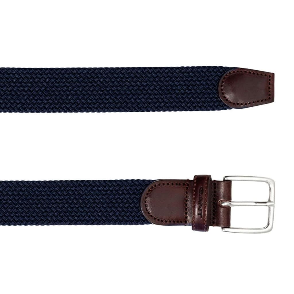 GANT MENS ELASTIC BRAID BELT NAVY2