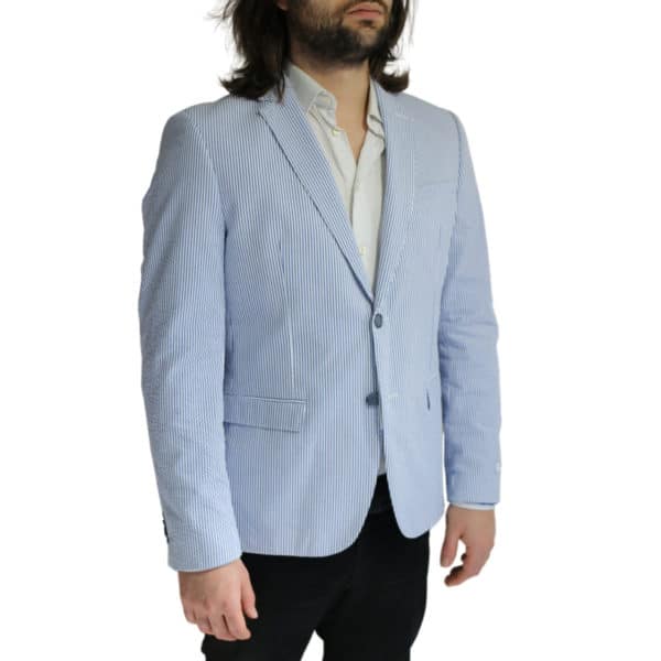 Giordano Blazer jacket striped blue