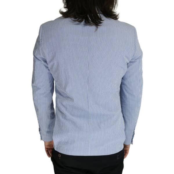 Giordano Blazer jacket striped blue back