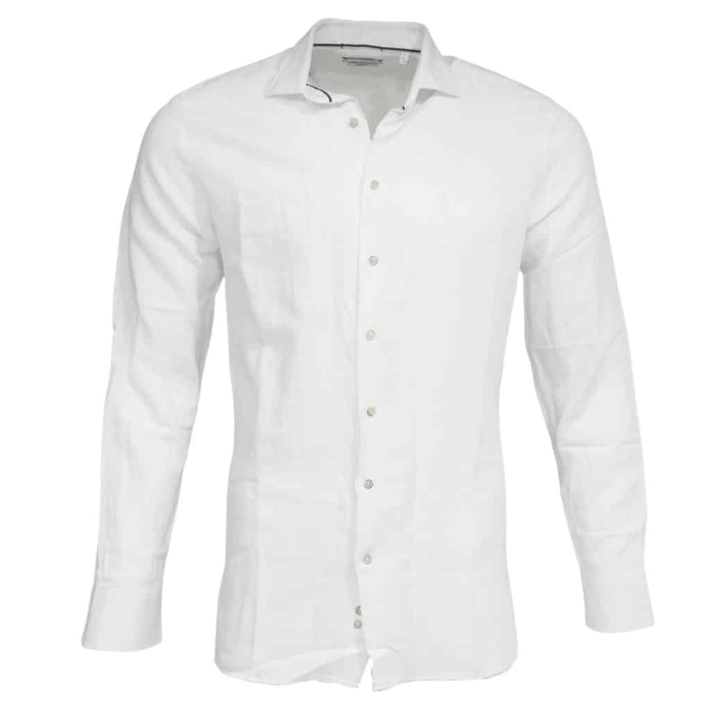 Giordano linen shirt white