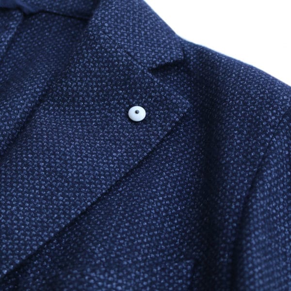 LBM jacket navy collar detail