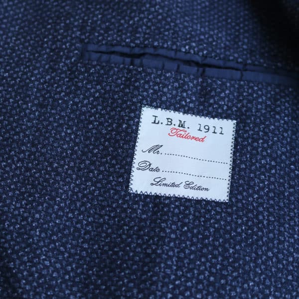 LBM jacket navy lining detail