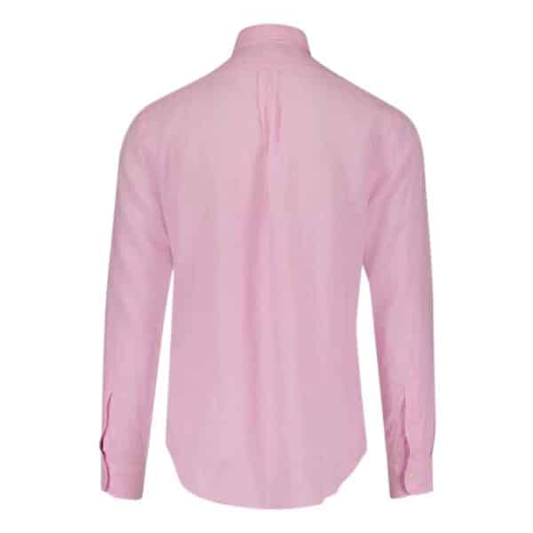 POLO RALPH LAUREN CUSTOM FIT LINEN Shirt Pink SHIRT1