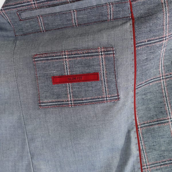 Roy Robson big check jacket lining detail