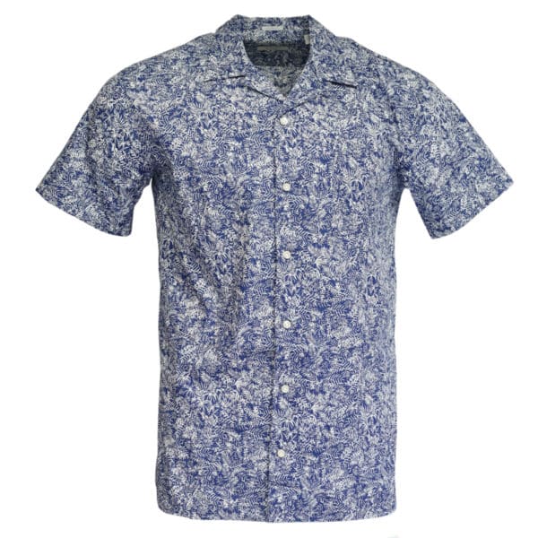 Thomas Maine short sleeve summer shirt navy