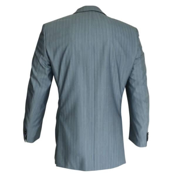 Without Prejudice grey striped suit jacket back