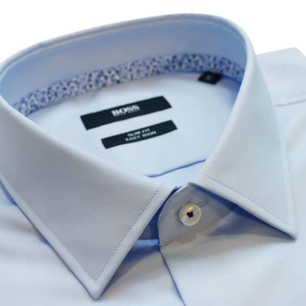 boss shirt blue collar