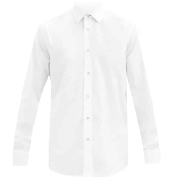 white armani poplin shirt1
