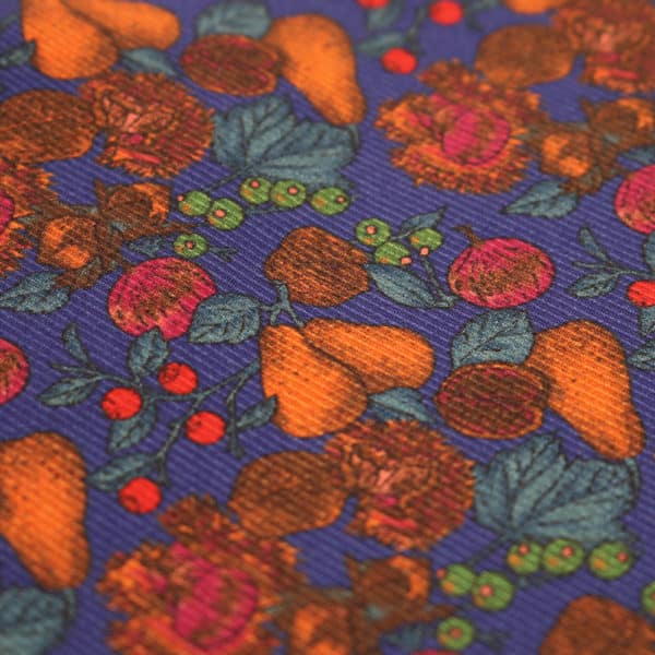 Amanda Christensen pocket square fruit close up