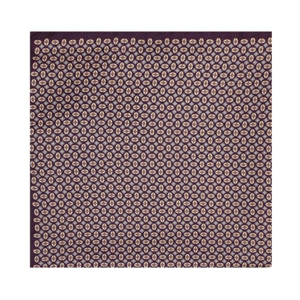 Amanda Christensen pocket square purple shapes main