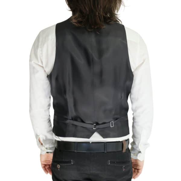 Armani black vest back
