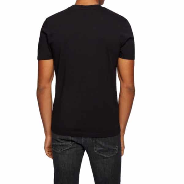 BOSS black Cotton jersey T shirt with underwater print rear