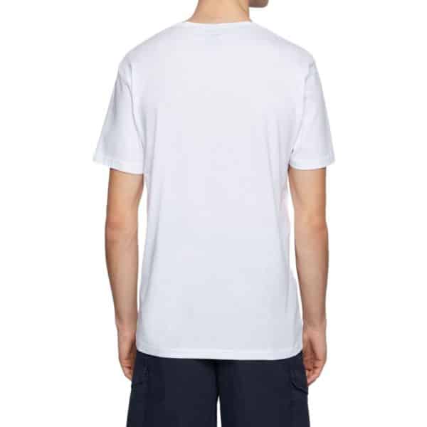 BOSS white Cotton jersey T shirt with underwater print rear