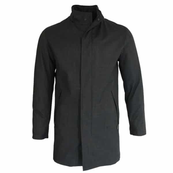 Bugatti rain coat charcoal front