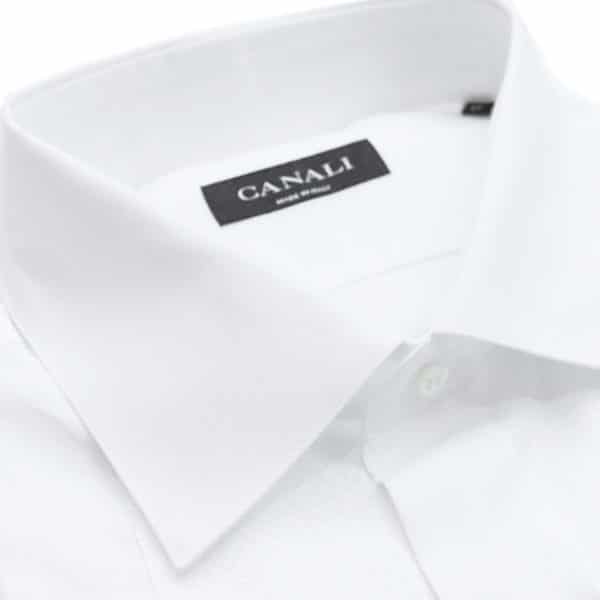 Canali formal shirt diagonal stitching collar