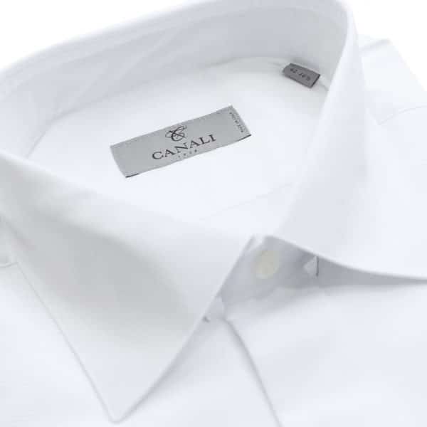 Canali formal shirt wave stitching collar