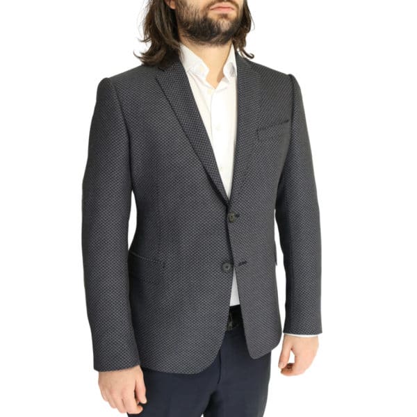 Emporio Armani jacket grey with black zig zag side pattern