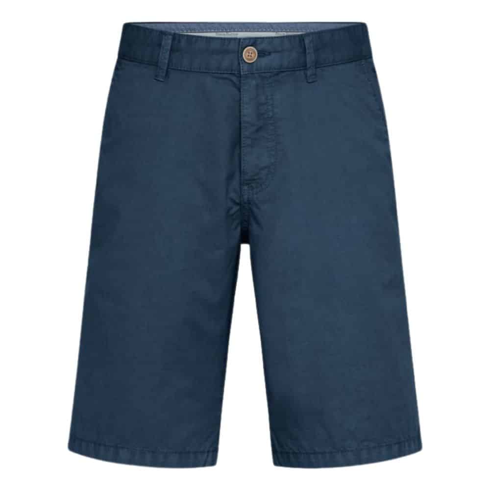 FYNCH HATTON Casual Fit Pure Cotton Shorts Petrol Blue front