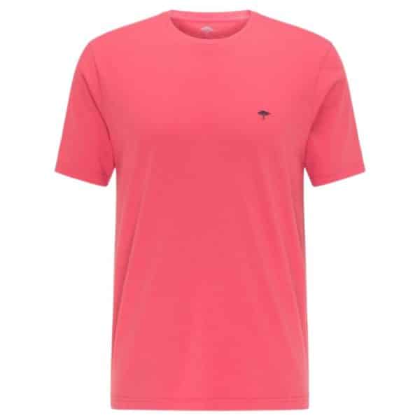 Fynch Hatton Casual Fit Cotton T Shirt in Soft red front