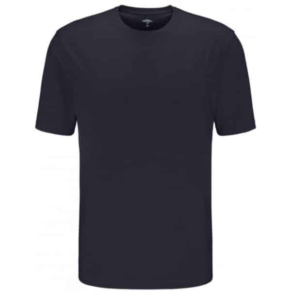 Fynch Hatton Casual Fit Cotton T Shirt in navy front