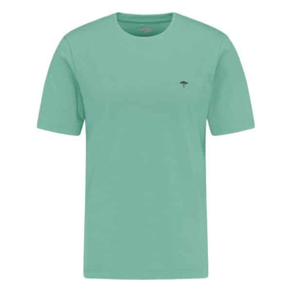 Fynch Hatton Casual fit t shirt made from an organic cotton mix in Peppermint front