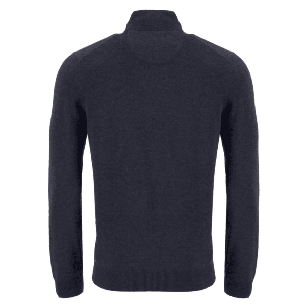 Fynch Hatton Navy half 804 zip rear