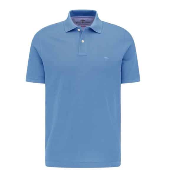Fynch Hatton Polo shirt in Sky Blue Front