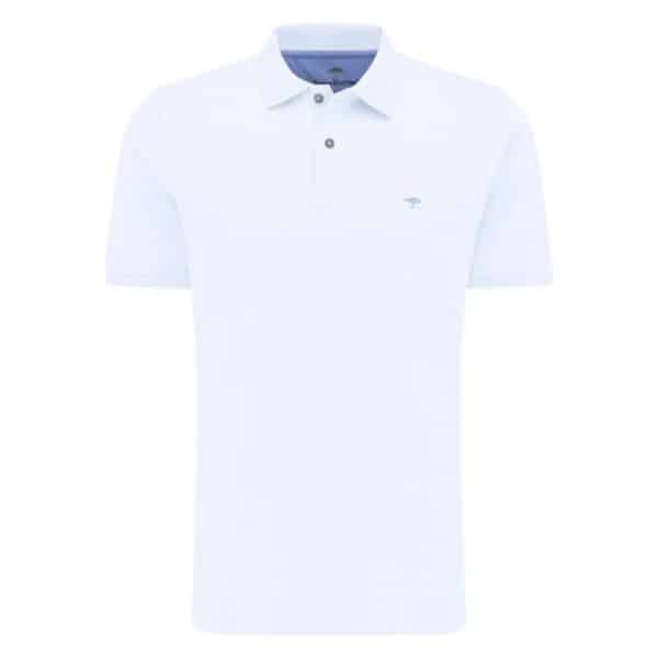 Fynch Hatton Polo shirt in white Front