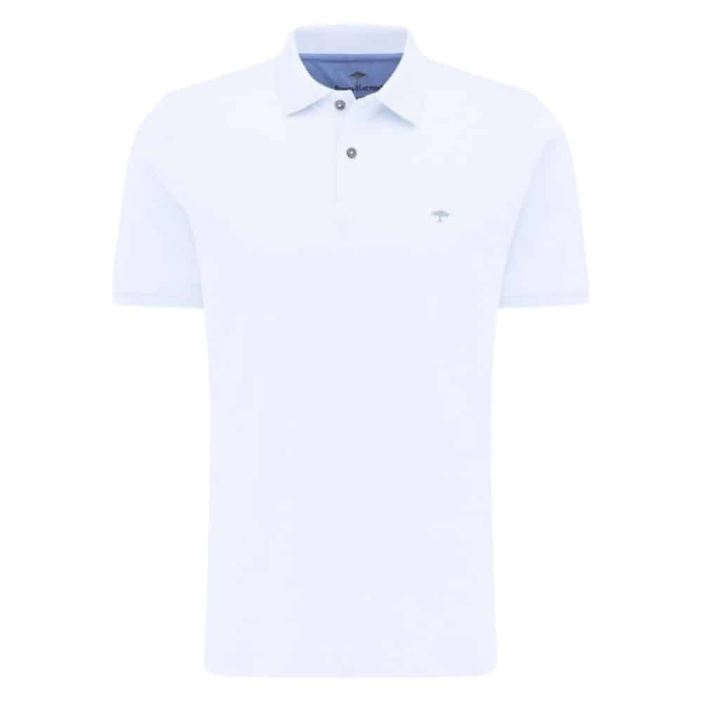 Fynch Hatton Polo shirt in white Front