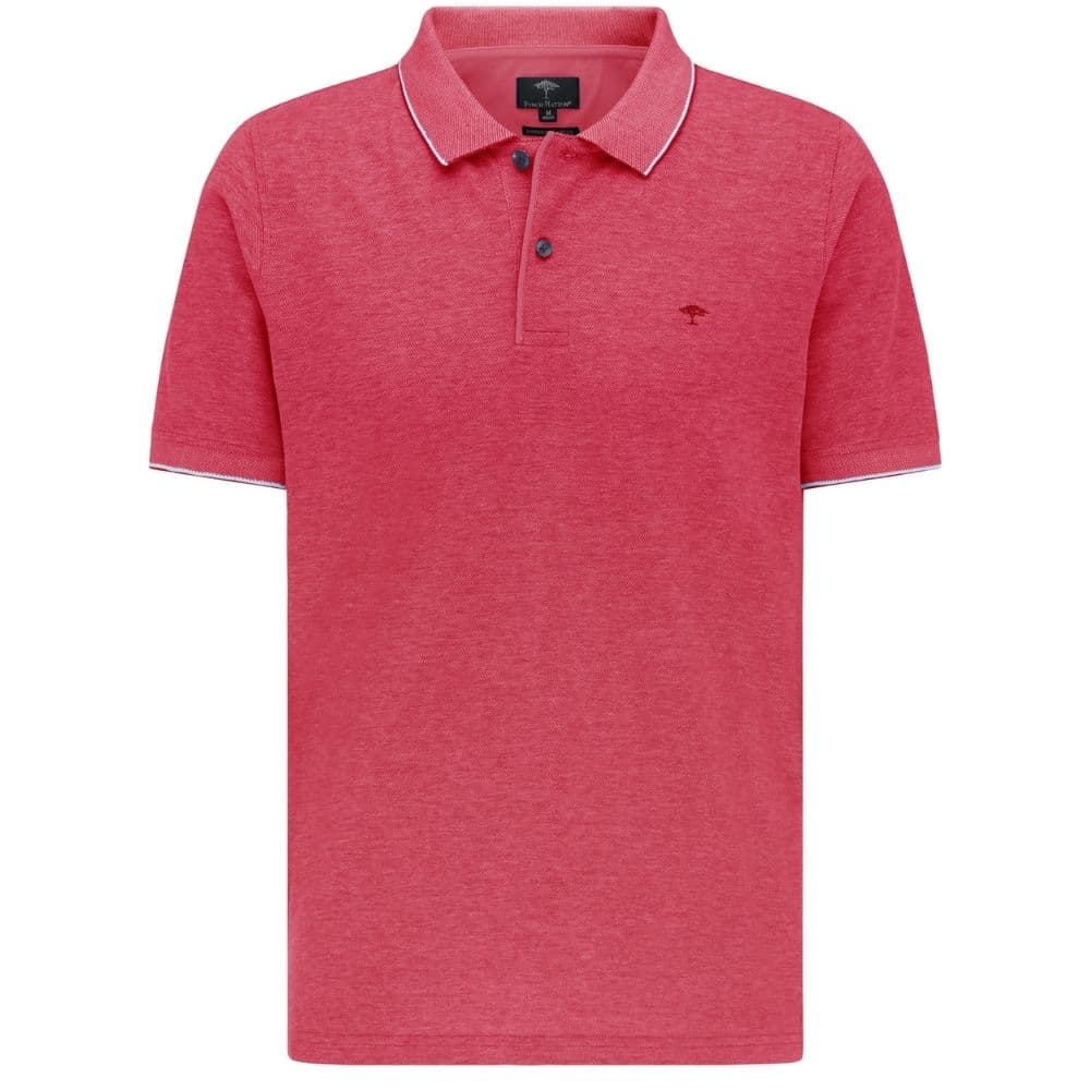 Fynch Hatton Soft Polo shirt in Red