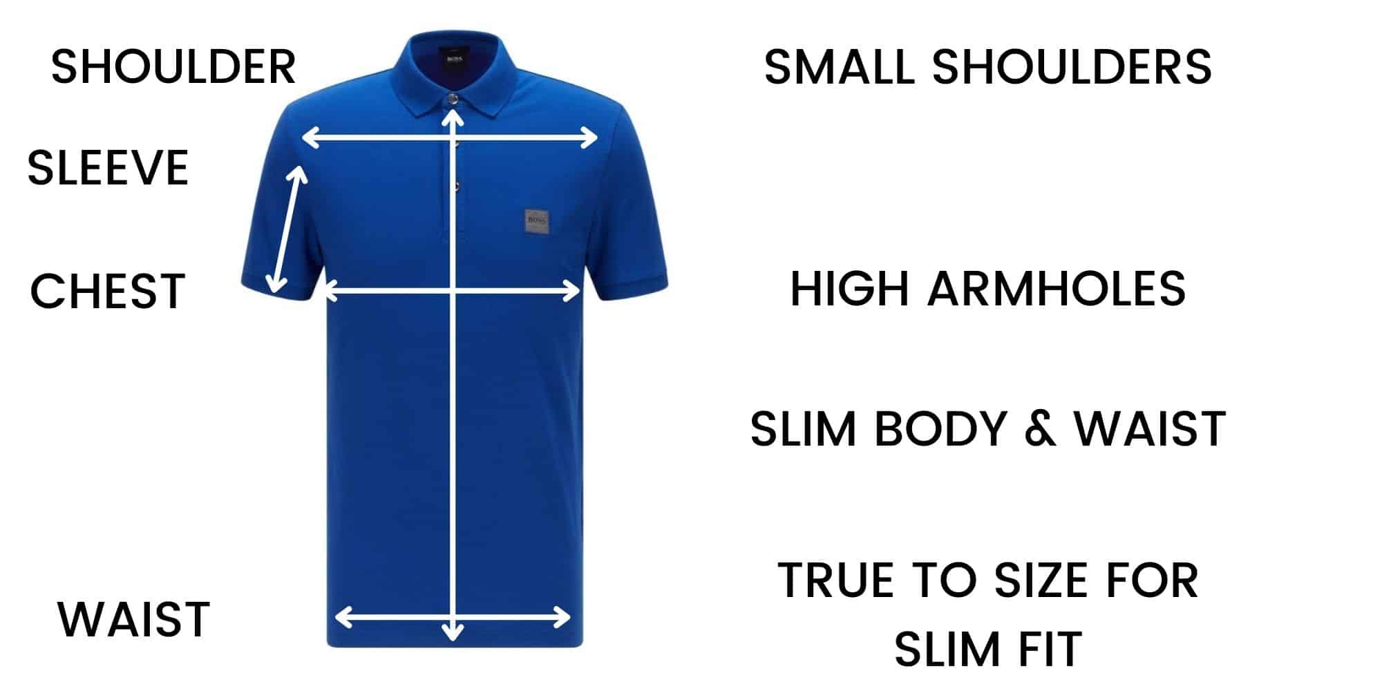 Boss Polo Slim Fit Size Chart
