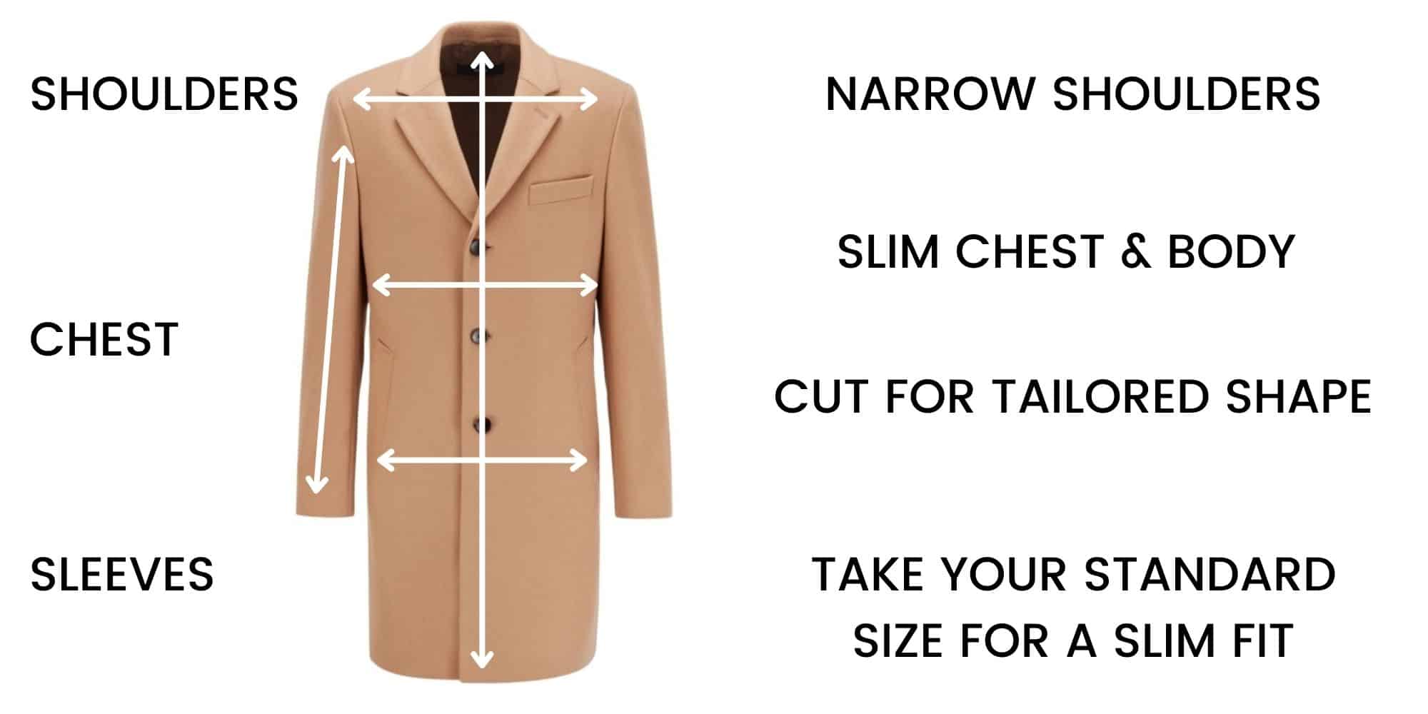Boss Overcoats Size Guide
