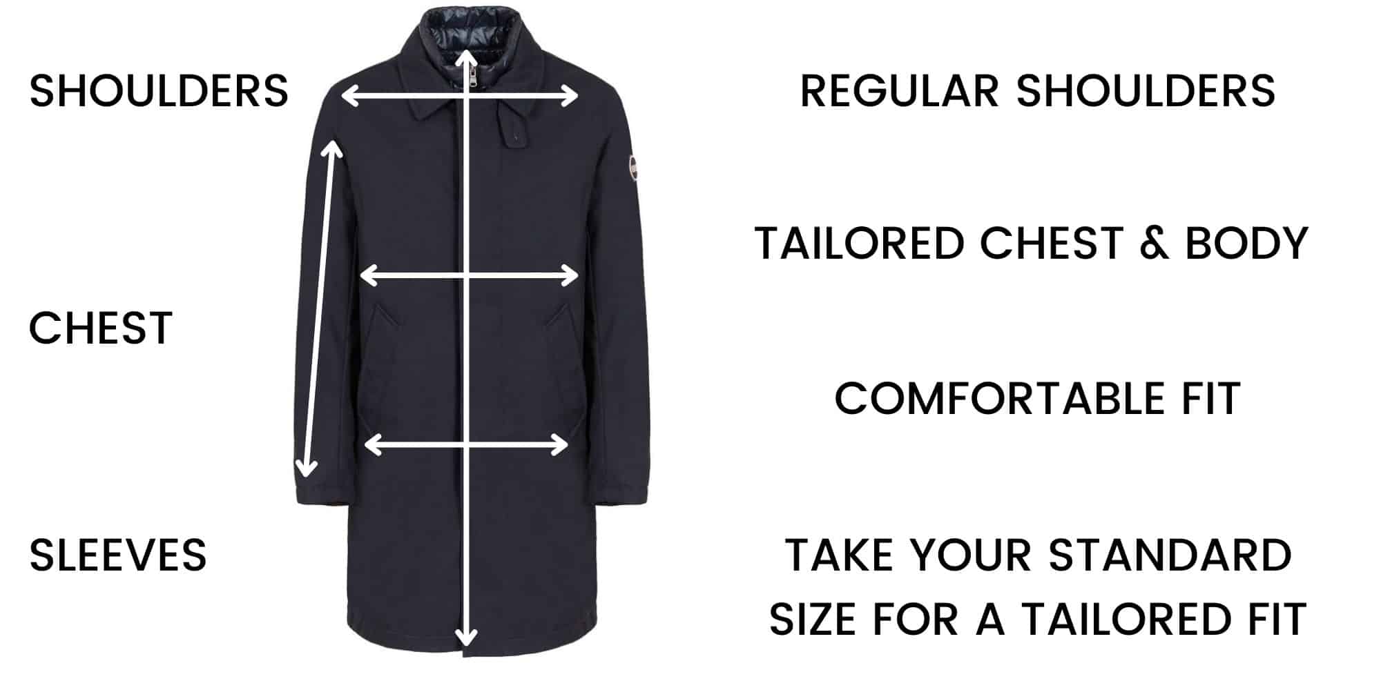 Schneiders Overcoats Size Guide
