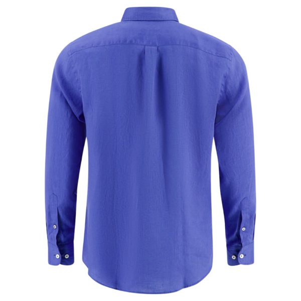 Fynch Hatton Blue LS Shirt Rear
