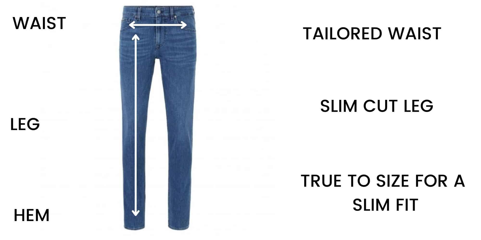 Boss Jeans Slim Fit Size Chart