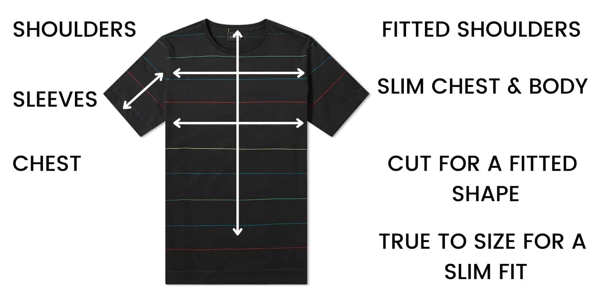 Paul Smith T-shirts Size Guide