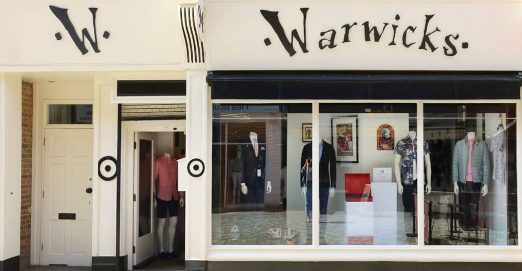 Warwicks window shop