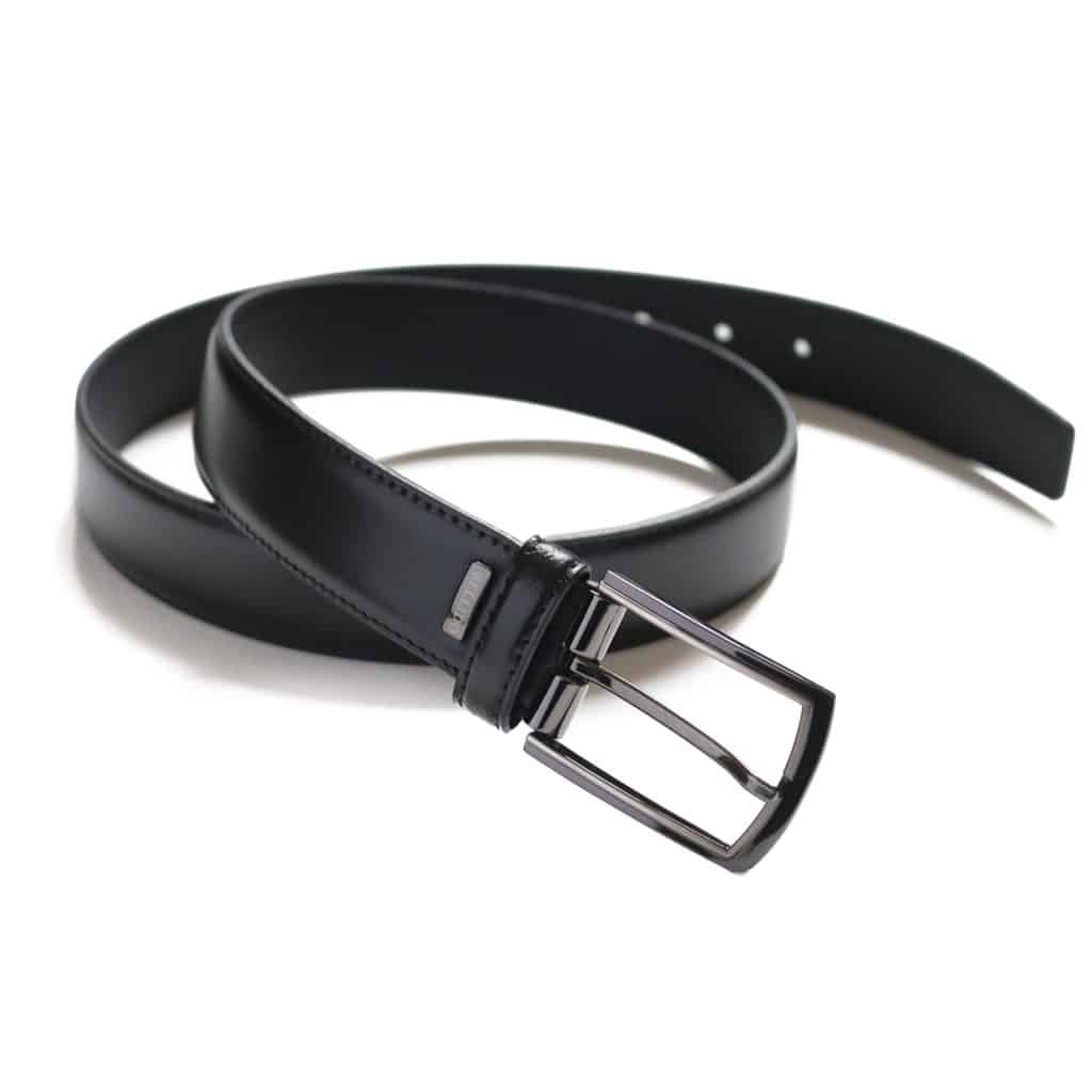 MIGUEL BELLIDO HIGH SHINE LEATHER BLACK BELT