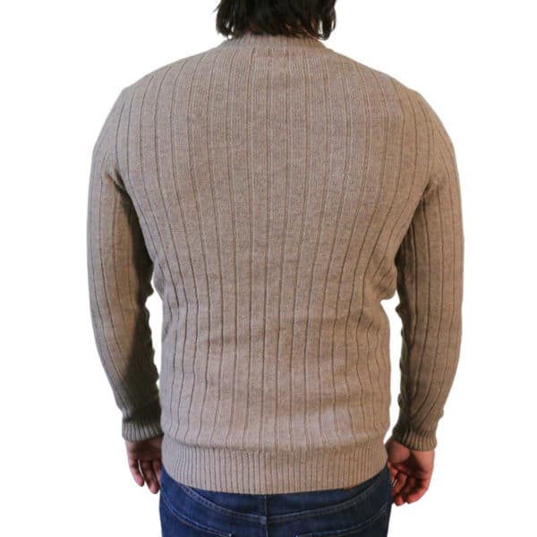 Baileys crew neck jumper beige back