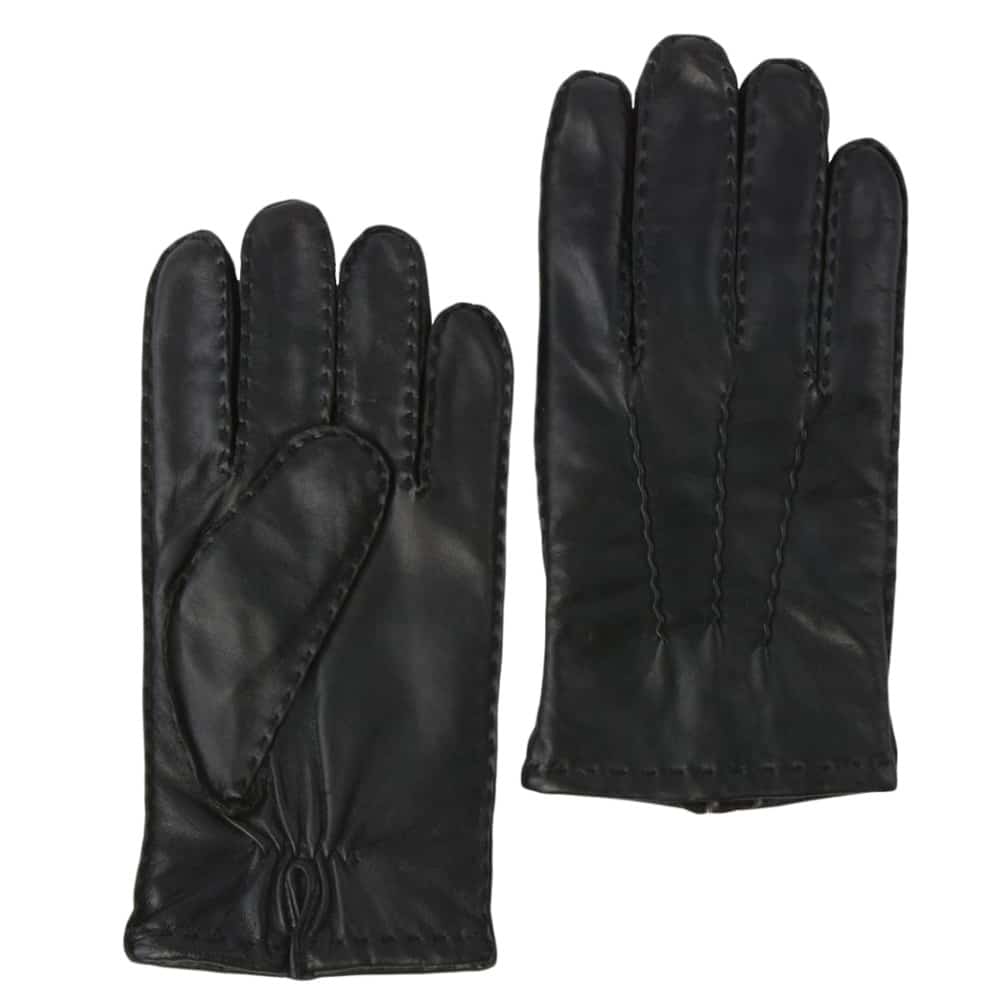 Black LEATHER GLOVES | Menswear Online