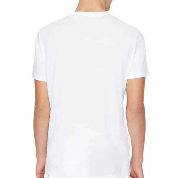 AX White Graphic T Shirt Rear