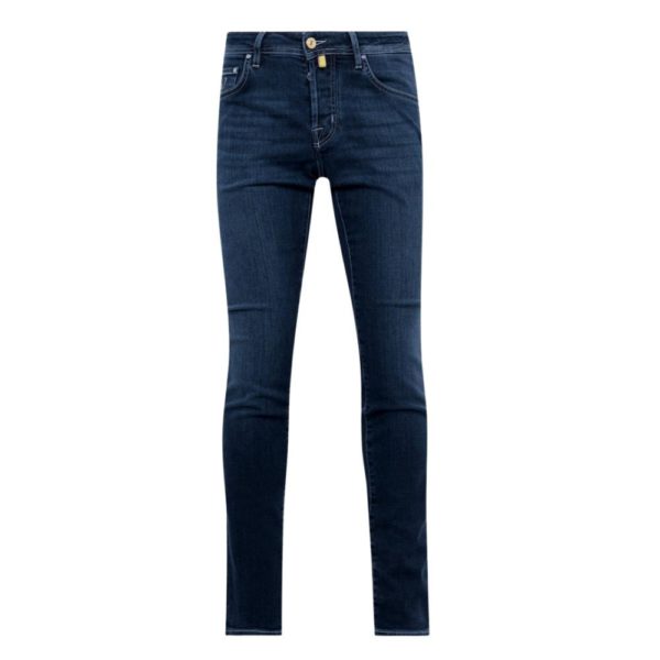 Jacob Cohen Solid Blue Badge Dark Blue Jeans