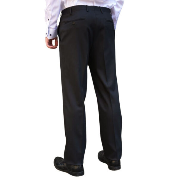 Canali Black Trousers back 1