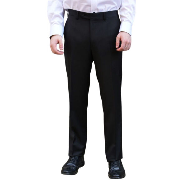 Canali Black Trousers front 2